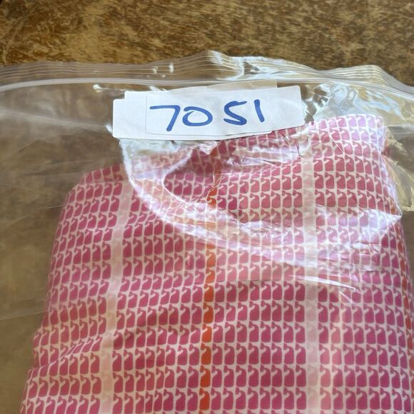 Vineyard Vines Skirt Womens 0 Pink Cotton Whale Print Stripe 29x16 side zip Mini - Picture 12 of 15